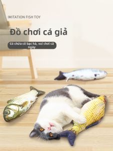 VOA | Đồ Chơi Mèo Tự Chơi Giải Trí Dành Cho Mèo Con Có Hương Bạc Hà Làm Mát Hình Cá