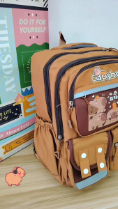 D1-518 CAPYBARA DESIGN Korea Backpack / 书包 / Beg Galas Sekolah ( Primary & Secondary Saiz 41 cm ) Backpack / 背包 /