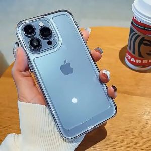 Ốp Lưng Viền Vuông Iphone 12/ 12 Mini/ 12 Pro/ 12 Pro Max Iphone 13/ 13 Mini/ 13 Pro/ 13 Pro MaxIphone Xs Max/ X/Xs Xr Iphone 11/ 11Pro/ 11 Pro Max Trong Suốt Lưng Cứng Acrylic Chống Ố Có Gờ Bảo Vệ Camera