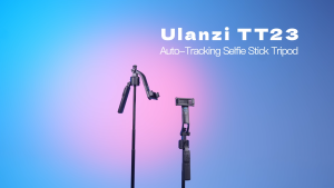 Ulanzi TT23 Auto-Tracking Selfie Stick Tripod with Quick Deploy Quad-Leg Support Gesture Control