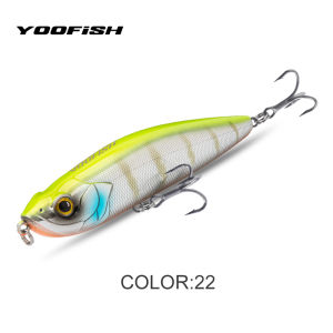 YOOFISH Floating Sinking Pencil Fishing Lure 100mm 20.5g 31.5g Stickbait Topwater Walking Dog Hard Wobbers For Bass Pike Fishing