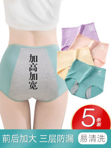 Physiological Underwear Female Menstrual Period Leak-Proof Period Holiday Menstrual Panties Easy to Clean Physiological Period Underpants Aunt Period Safety Pants