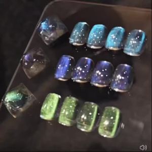 Sơn Móng Tay Gel Mắt Mèo MIANEL Blue Tears 10ml Màu Xanh Độc Đáo Với Bột Từ Tính Tạo Cảm Giác Trong Trẻo Lãng Mạn Như Mơ Cho Móng Tay