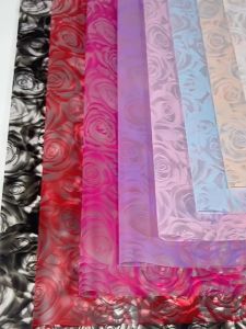 Kertas Buket Bunga Motif Rose Transparan Warna Buket Flower Wrapping Cellophane KB6197