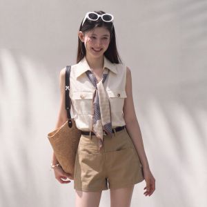French Style Sleeveless Polo Shirt