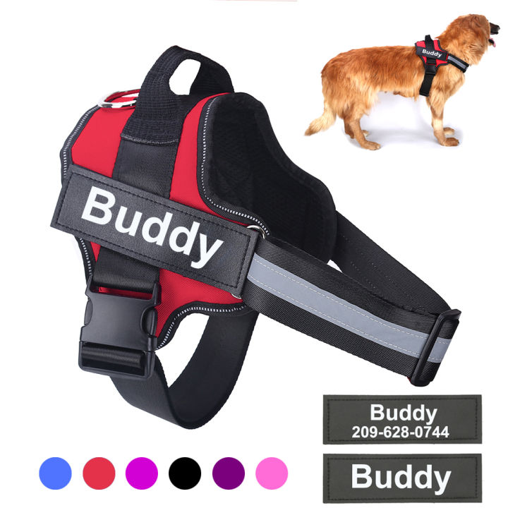Personalized Dog Harness no pull Reflective Pet Harness with