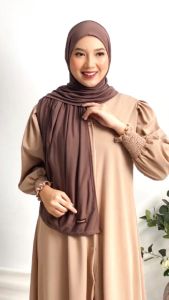 HELAIRINDU - Hijab Pashmina Instan Nabila Pastan Jersey Premium Balerina