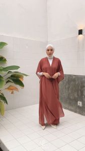Arumi Kaftan Kimono | Dress Outer Polos Ceruty Babydoll