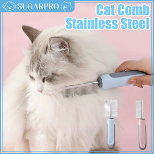 Cat Comb Stainless Steel Cat Brush Dog Hair Brush Pet Hair Remover Cats Comb Pet Grooming Cleaning Tools Accessories