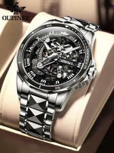 Automatic Mens Mechanical Watch Hollow Steel Strap