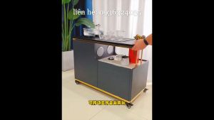 Bàn trà điện thông minh đun nước siêu tốc kết hợp sạc ko dây có dây loa bluetooth