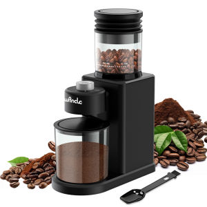 Máy Xay Cà Phê Hình Nón Điện 25 Cấp Độ Điều Chỉnh Máy Xay Hạt Cà Phê Cho Espresso French Press Kèm Chổi Vệ Sinh Dễ Dàng