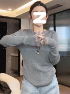 Áo Sơ Mi Dài Tay Kiểu Pháp Ren Ghép Nối Cỡ Lớn Cổ Tròn Thời Trang Cao Cấp Cho Nữ Mùa Thu 2025