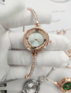 Jam Tangan Wanita Tali Serut Cantik Fashion Quartz Watch