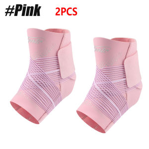 2PCS Foot & Ankle Support Brace Compression Sleeve with Adjustable Strap Elastic Wrap for Plantar FasciitisSports Bandage Sock