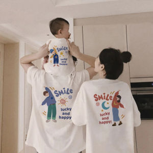 JIEBANXI | Family Matching Summer T-shirts Mother Son Daughter