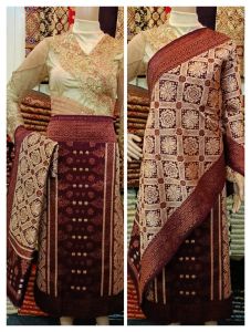 gebeng tembaga songket palembang pakaian wanita
