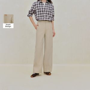 INMAN | High Waist Slim Loose Straight Trousers