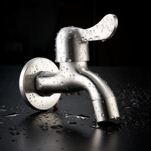 Balcony Use 304 Stainless Steel Single Cold Water Tap 4 Inches