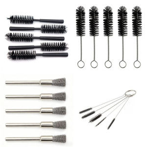 Multifunctional Portable Stainless Steel & Nylon Cleaning Brush Mini Brush for Jewelry Earphone Gap Detail Cleaning