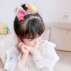 ✨กิ๊บมงกุฎเจ้าหญิง👑 สไตล์เด็กหญิง 💖 ผ้าซาติน+เพชรเทียม ✨หลายเฉดสี ✨ส่งพรุ่งนี้