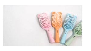 Pink Hair Brush ABS Plastic Air Cushion Comb Detangle Hair CombPlastic CombPointed Tail CombPortable Mini Air Cushion Comb