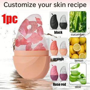 Ice Face Roller Ice Cube Beauty Massage Silicone Ice Mold for Eye Puffiness Ice Facial Roller Shrink Pores Reduce Swelling Gifts