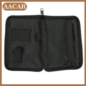 AACAR Portable Blood Glucose Meter Storage Bag Blood Pressure And Oxygen Meter Carrier Organizer Black Zipper Storage Bag Household