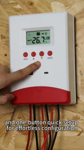 ECGSOLX 40A ตัวควบคุมแผงโซลาร์ชาร์จ MPPT 12V/24V อินเทอร์เฟซ USB/Type-C รองรับแบตเตอรี่ลิเธียม