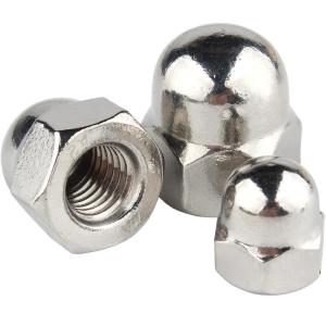 GUWANJI | 304 Stainless Steel Fine Reverse Thread Round Head Cap Nut