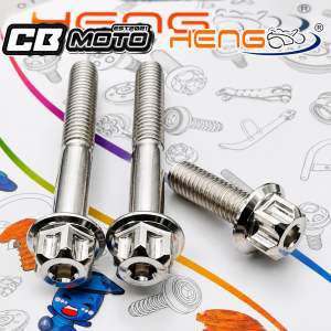 HENG GRAB BAR BOLTS FOR CLICK V1 V2 V3 125 & 150 CNC TITANIUM
