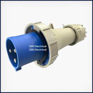 WIXIM 63A 3 PRONG INDUSTRIAL PLUG | SOCKET | CONNECTOR | ssk electrical