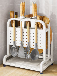 HANYUXUAN | Stainless Steel Kitchen Storage Rack Knife Block Cutlery Drainer