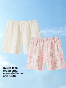 MiiOW | Pure Cotton Breathable Lightweight Short Sleep Pants Loose Fit Home Wear For Women Summer Comfortable Soft Large Size Shorts