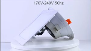 Energy Saving LED Downlight Recessed Panel Light: Round/Square LED Pin Ceiling Downlight & Indoor Light