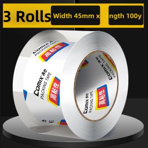 High Transparency Tape Large Roll Sealing Box Sealing Tape No Residue Adhesive Paper Packaging 4.8cm Packing Tape 135