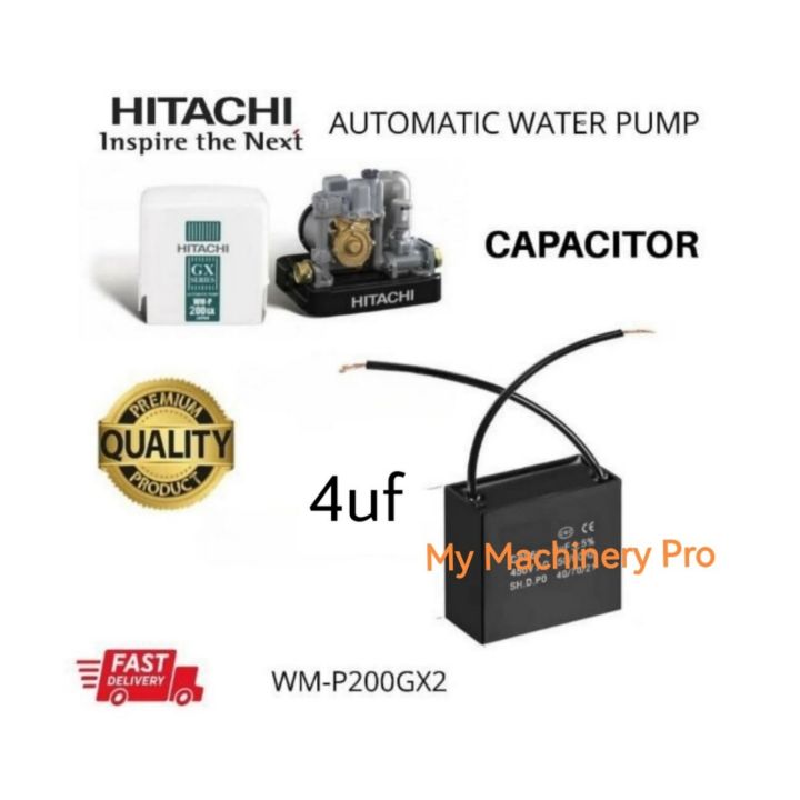 Panasonic Hitachi 450v Capacitor Water Pump Square Type 4uf