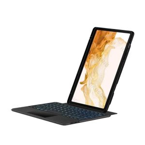 Kes papan kekunci berkembar tanpa wayar untuk Samsung Galaxy Tab S9 FE 10.9 inci Smart Cover Tab S9 11 "S9 FE Plus S9 + S10 + 12.4 S7 S8 S9 S7 FE A8 S6 lite A9 Plus Tablet Case