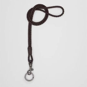 Handmade Knotted Genuine Leather Lanyard Sheepskin Mobile Phone Pendant Cord Student ID Office Document Case Lanyard