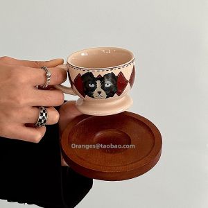 Oranges Limited Edition Pastoral Italian Espresso Cup Retro Ceramic Coffee Cup Miniature Tea Cup Cute Healing Chinese Style