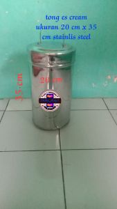 TONG ES CREAM UKURAN DIAMETER 20 CM TINGGI 35 CM