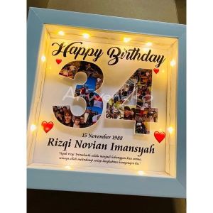 (REALPICT) BISA COD || Kado ulang tahun 3D Aesthetic || Gift Birthday Estetik Murah || Kado Pacar ulang tahun || Graduation|| Wedding || Anniversary || Valentine