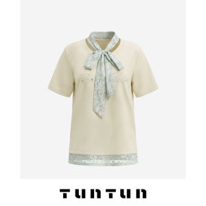 Floral Print Pseudo Two-Piece T-Shirt