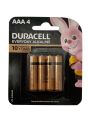 ถ่าน Duracell everyday Alkaline AAA 1.5V แพค 4 ก้อน ของใหม่ ของแท้. 