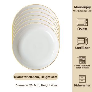 mornenjoy | Glazed Ceramic Underglaze Color Ceramics Bowls