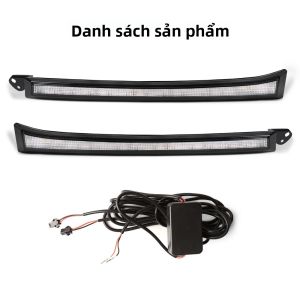 Đèn LED Chạy Ban Ngày DRL Cho Toyota 4Runner 2003-2009 Với Hiệu Ứng Hoạt Hình Khi Bật Và Xi Nhan Động 12V Màu Đen Chất Liệu ABS