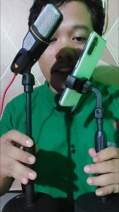 Holder Meja Mikrofon Stand Microphone Adjustable Dudukan Penyangga Mic - Penyangga Microphone - Alat Mic - Aksesoris Microphone by Einstein-Store