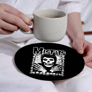 punk band M-Misfits classic music Vintage Wooden Designs for Coffee & Tea Washable Art Pieces for Cozy Home Cafe