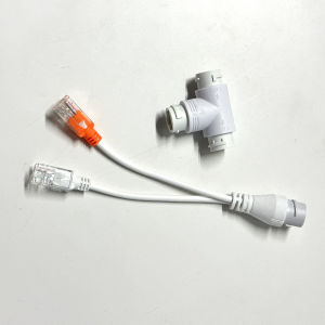 POE Splitter 2 IN 1 Network cabling Connector Three-Way RJ45 Connector POE Cable For IP Security Camera