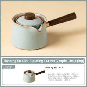 SHUANGYU | High-end Household Ceramic Tea-Water Separation Teapot
